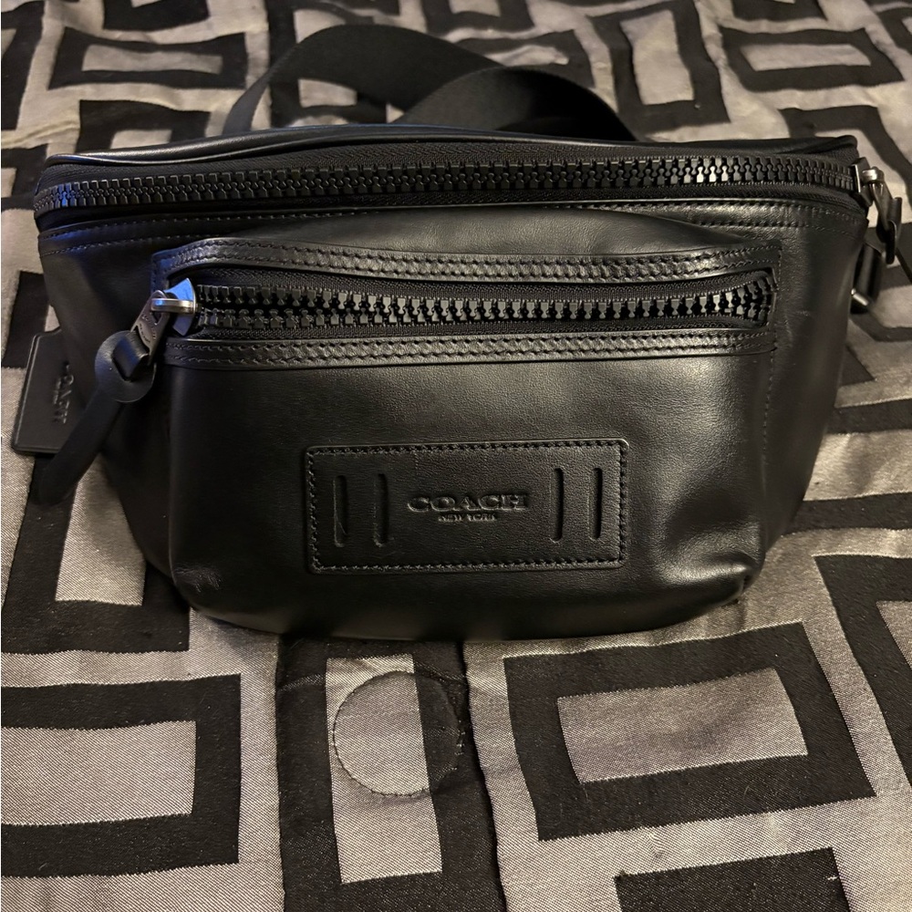 Coach Black Leather Crossbody Bag